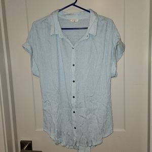Baby Blue Button Up